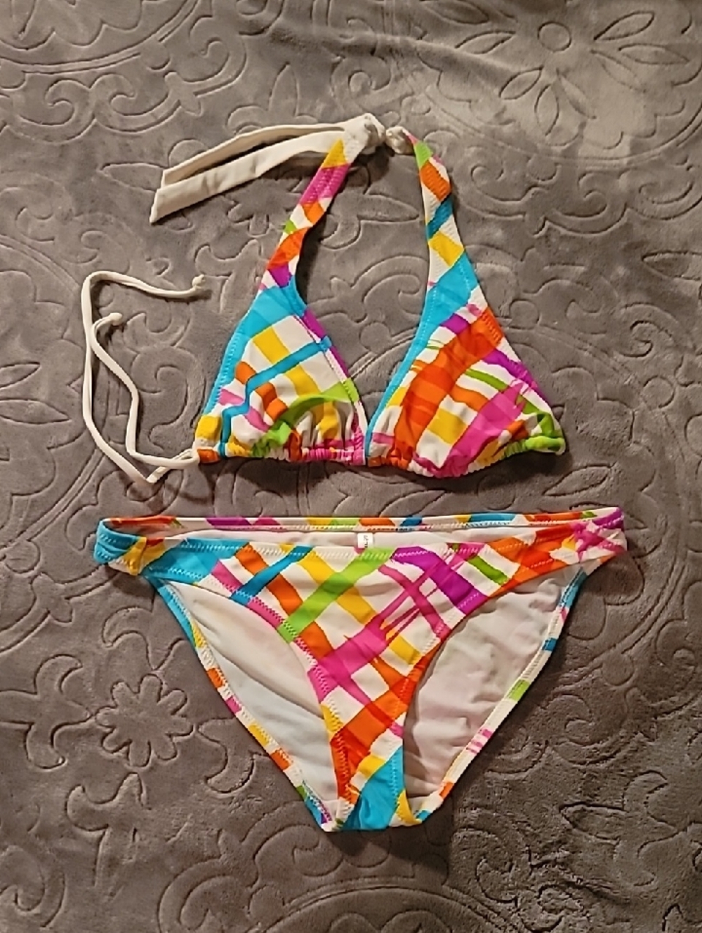 Aeropostle Striped Triangle Bikini